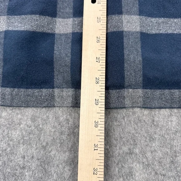 Polo Ralph Lauren Ski Camp Shirt Mens Large Blue Gray Plaid Flannel  Long Sleeve - Picture 8 of 9